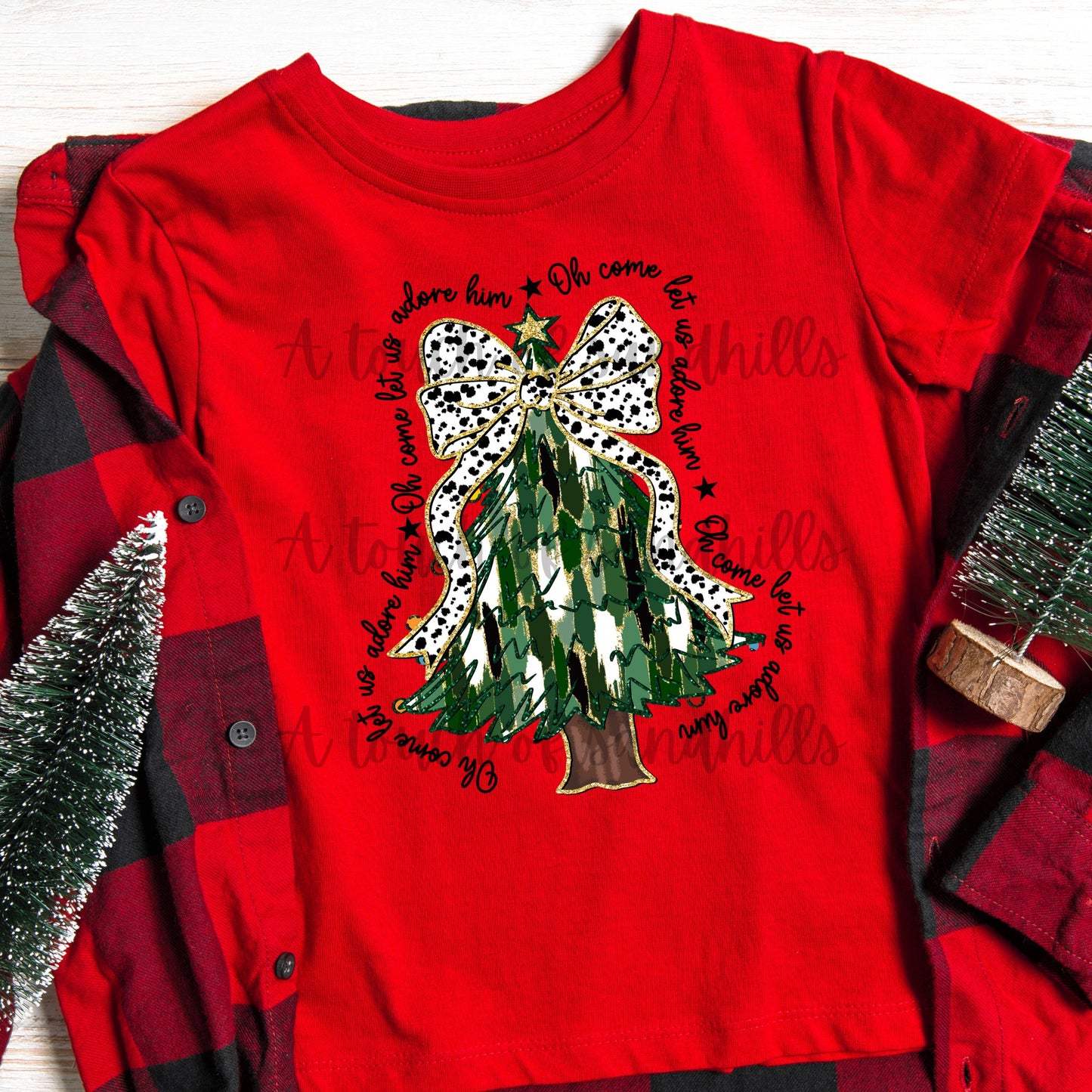 Oh Come Let Us Adore Him Christmas Shirt